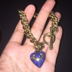 AUTHENTIC JUICY COUTURE Heart Charm Bracelet
